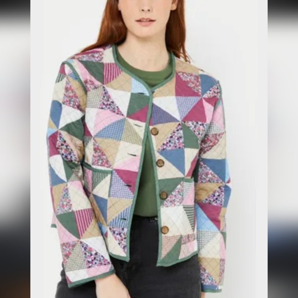 B.Young Patchwork Quilted Jacket Women’s